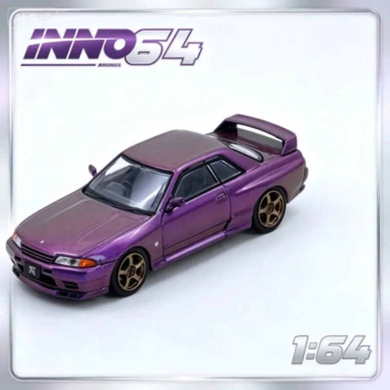 inno-1-64-nissan-gt-r-r32-midnight-blue-special-limited-edition-cast-alloy-model-adult-collection-decorative-item