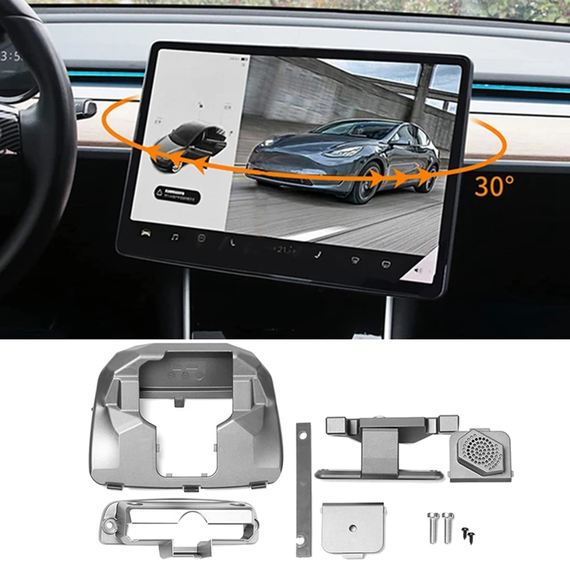 For Tesla Model 3 Model Y 17-22 Central Control Screen Display Rotation Bracket Car GPS Navigation Holder Swivel Mount