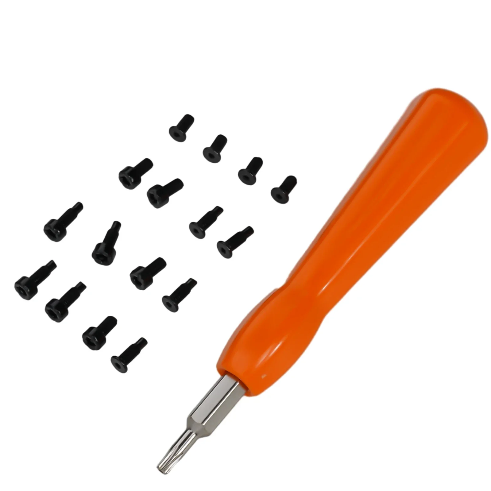 Modische Sicherheit, nützliches Gebäude, Heimwerker-Schraubendreher-Set, Schrauben-Set, 17 Stück, Schwarz, Orange, Verkaufsmode