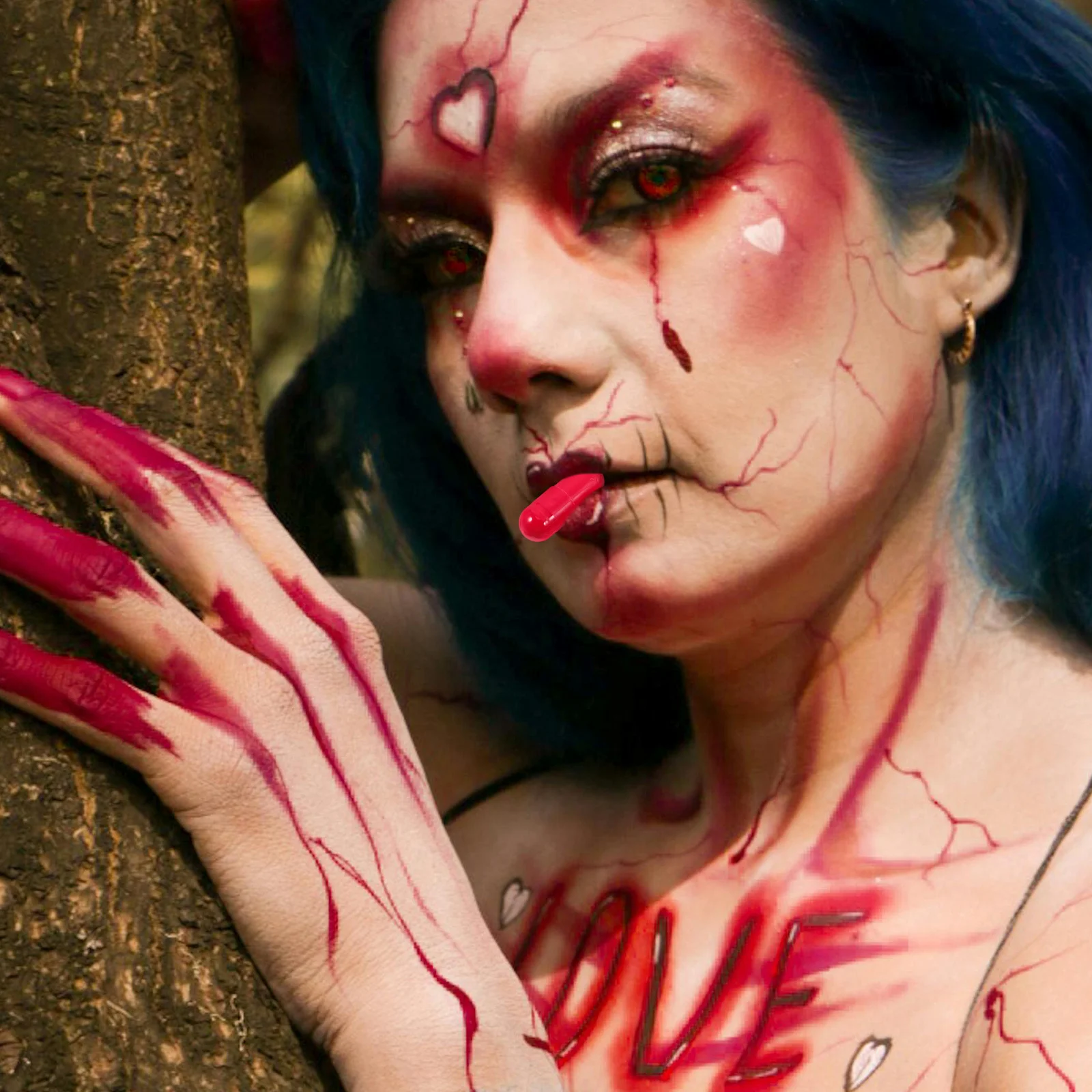 

24 шт. безопасные поддельные капсулы с кровью, принадлежности для розыгрышей на Хэллоуин для реалистичных эффектов травм рта, поддельные капсулы с кровью