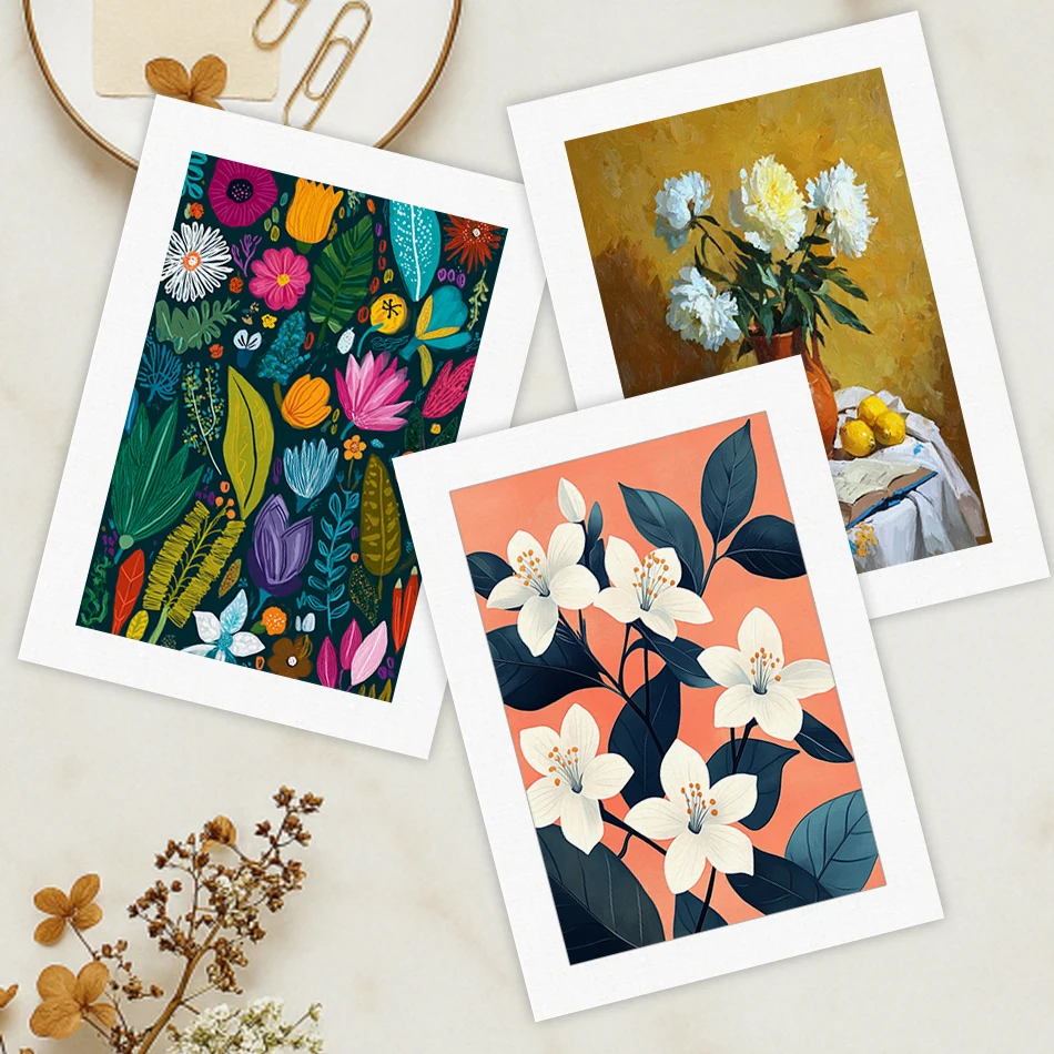 

SDOYUNO Simple Painting By Numbers For Beginner 20X30cm Diy Flowers Draw Decorative Paintings Picture Drawing Canvas Wall Decor