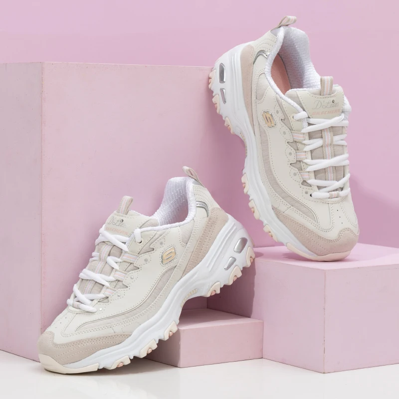 

Женская обувь Skechers D'Lites 1.0 Повседневная обувь Удобная и легкая женская уличная повседневная обувь 11936-Nat