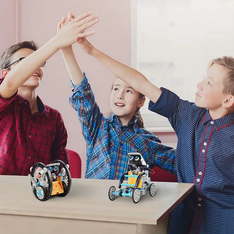 13-in-1 Robotkit op zonne-energie STEM Educatief doe-het-zelf-montagespeelgoed met intelligente wetenschapspuzzels Creatieve cadeaus voor jongens en meisjes