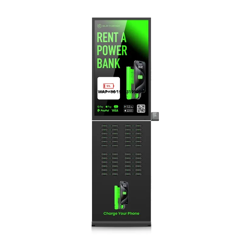Power Bank Rental 48 Slots Sharing Powerbank Station with Pos Machine Bajie Charging Vending Machine Phone Charging Station