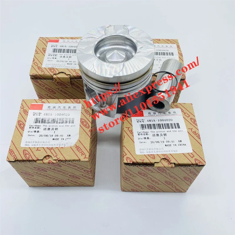 

4pcs/set Engine Piston for Chery Eastar V5 Tiggo 1.9 Diesel Engine 481A-1004020