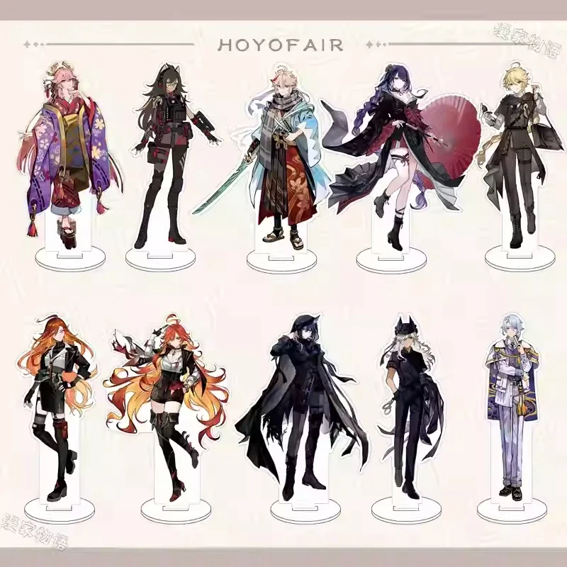 

Anime Genshin Impact Cyno Ororon Kaedehara Kazuha Mavuika Detective Clothes Acrylic Stand Figure Model Cosplay Tabletop Decor