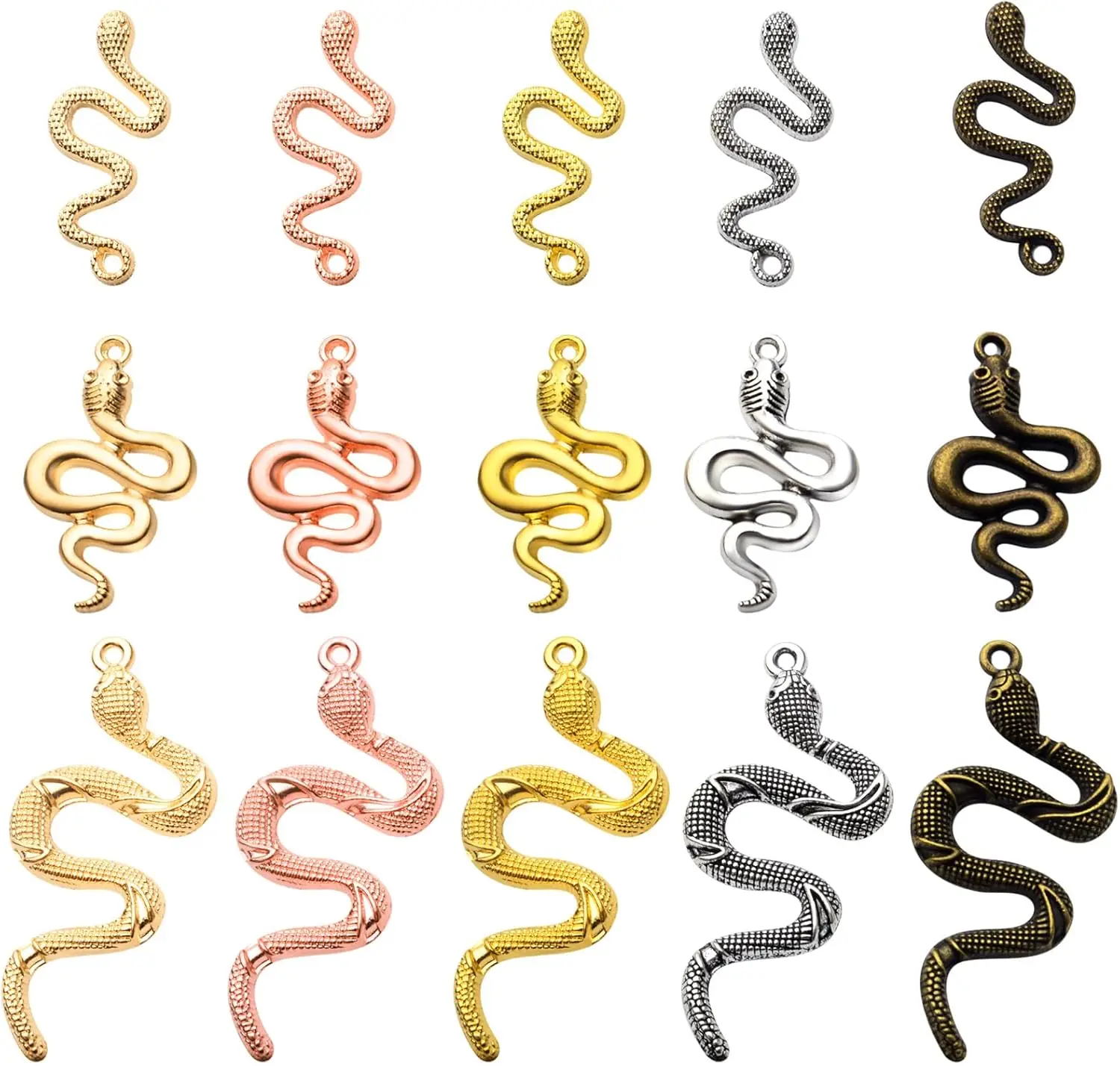 

30 шт., подвески в стиле змеи, подвески, принадлежности для рукоделия на Хэллоуин, браслеты «сделай сам», ожерелья, серьги, изготовление ювелирных изделий