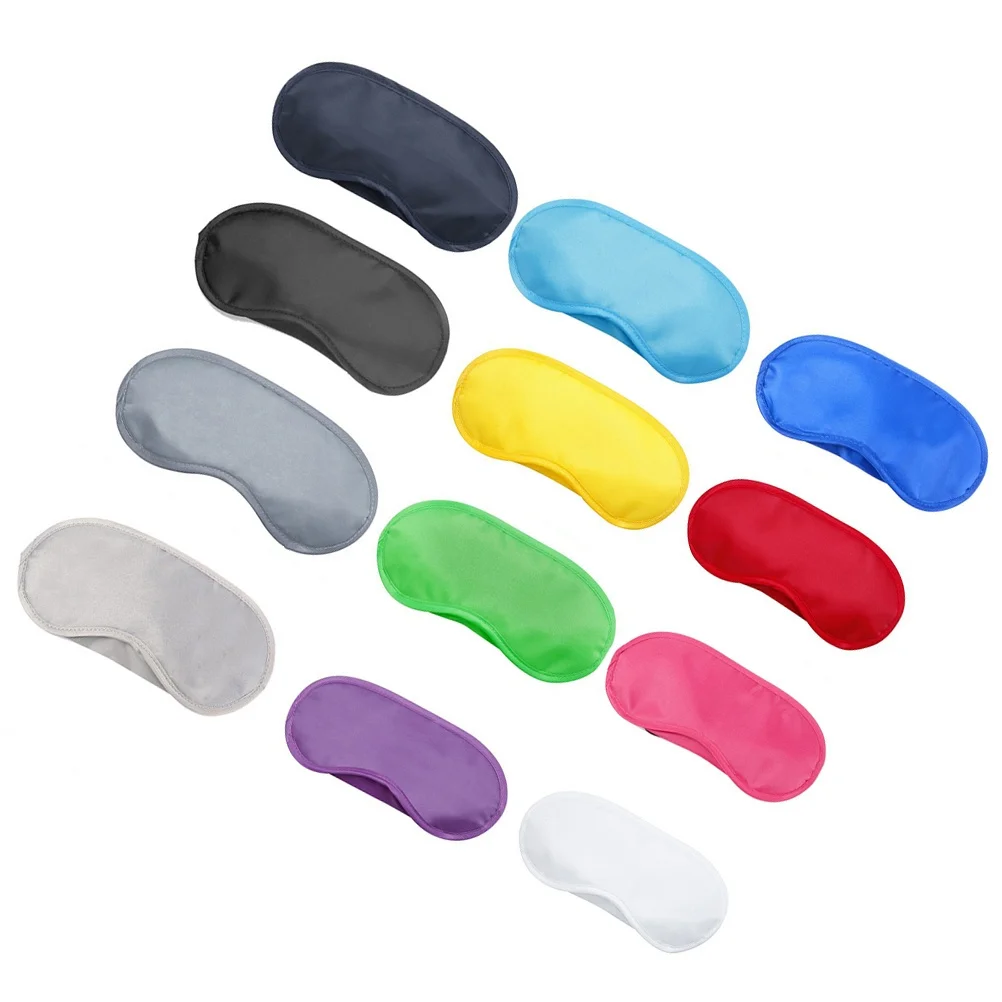 

30pcs Light Blocking Eye Mask 12 Colors Soft Washable For Women Men Kids Travel Home Hotel Use Sleep Blindfold Eyepatch