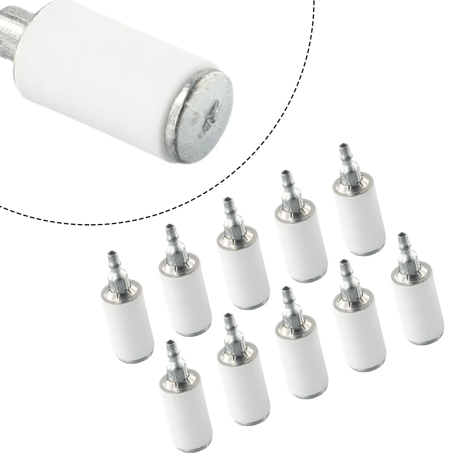 Imagem -05 - Filtro de Combustível para Motosserra Gasoline Garden Machinery Cortador de Escova Aparador Ventilador 530095646 Peças 10 Pcs