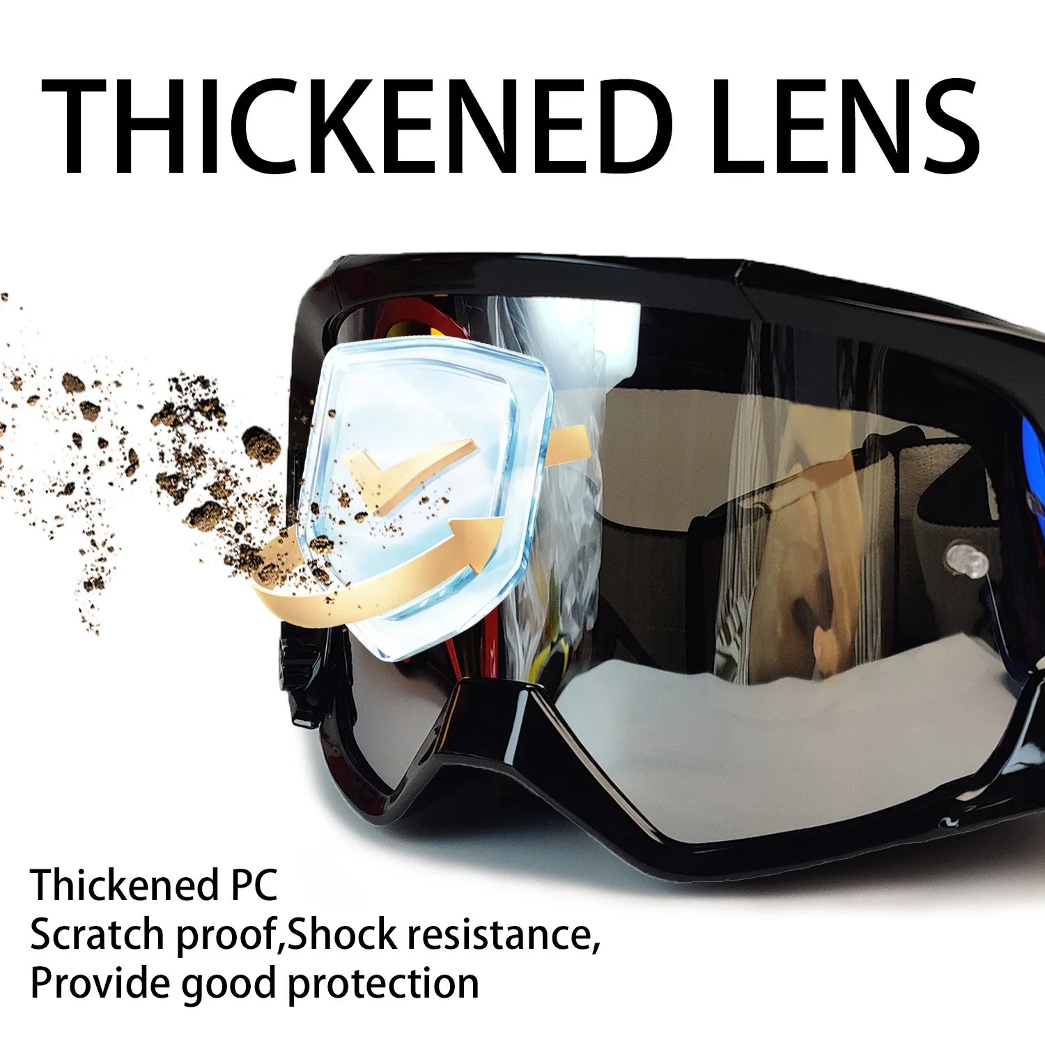 Latest Motorcycle Goggles for Men. Off-road Sunglasses. Safety Protection. MX Night Vision Helmet Visor. Retro Driving Glasses - view 3