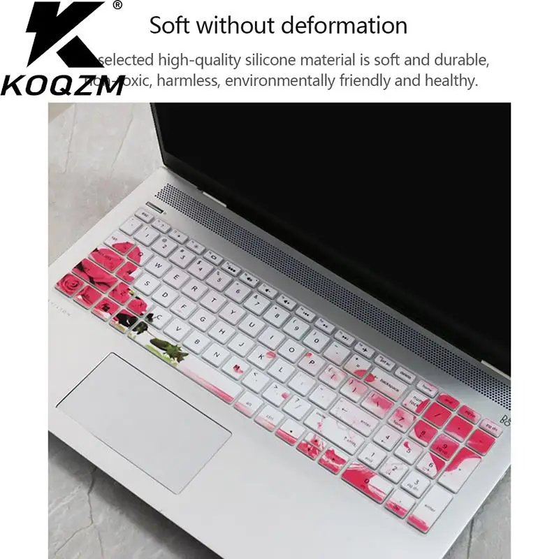 15.6 بوصة سيليكون المحمول دفتر غطاء لوحة المفاتيح حامي فيلم ل HP بافيليون 250 G8 G7 G6 250 G7 255 G7 G6 256 G6 258 G7