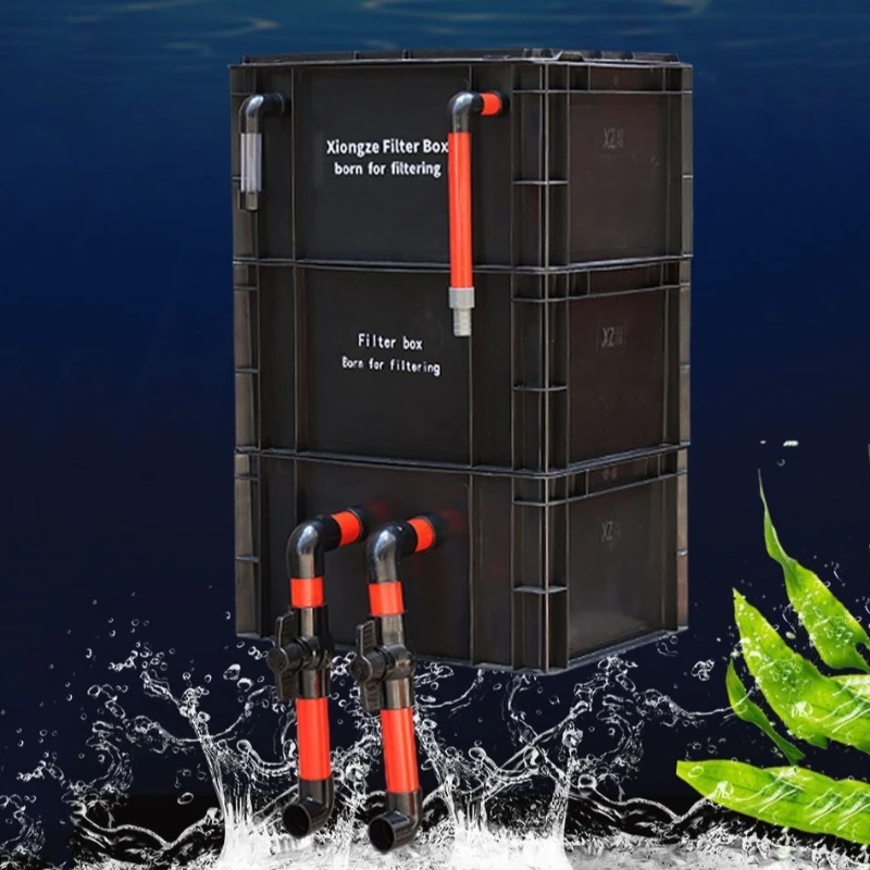 Externer Aquariumfilter mit Großer Kapazität, Wasserzirkulations-Filterbox für Aquarien, Fischteiche und Fischbecken