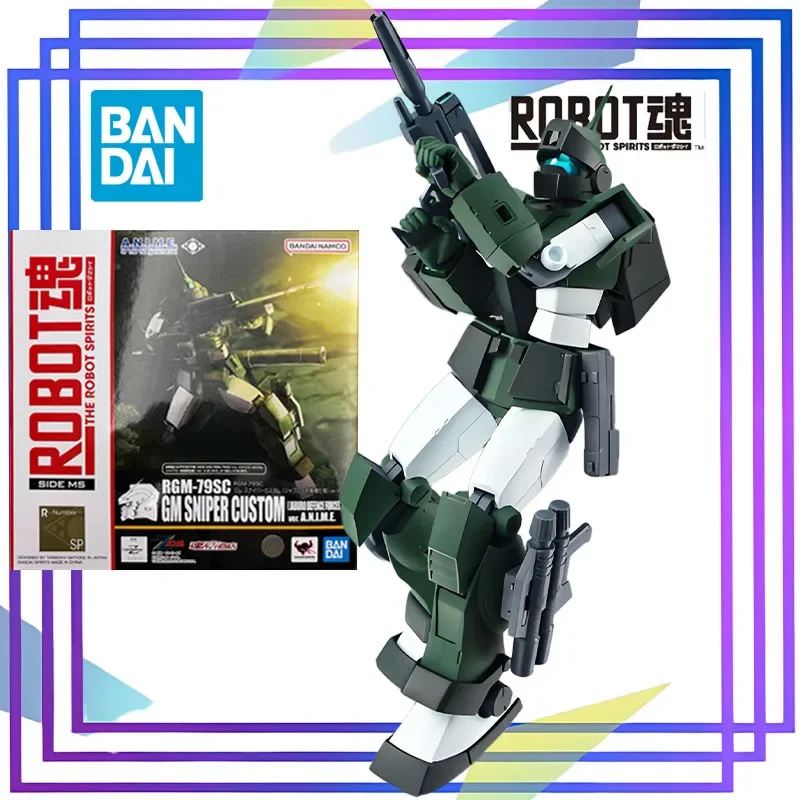 BANDAI Originele ROBOT Serie 《RGM-79SC GM Sniper Custom (Jaburo Defense Force Type)》Action Figure Assembly Model Toys Collectible