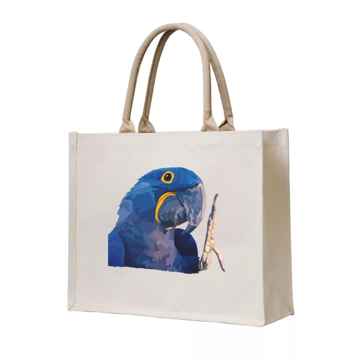 

H is for Hyacinth Macaw Tote Bag shopping trolley bag Women's shopper bag Big