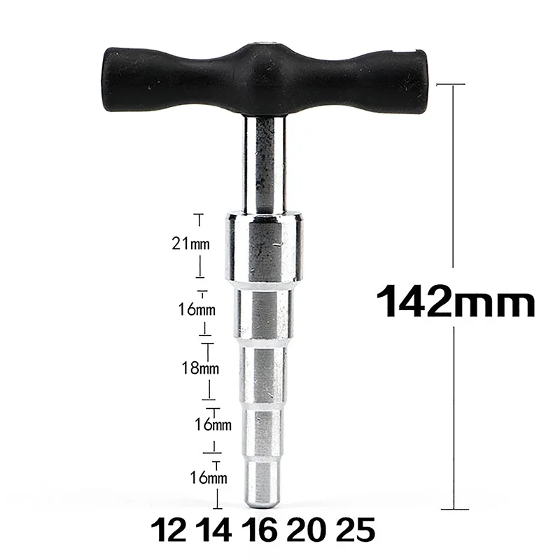 12-26mm T-Handle Pipe Expander, Labor Saving Manual Tool for PVC Aluminum Plastic Pipe Daily Maintenance & Repair