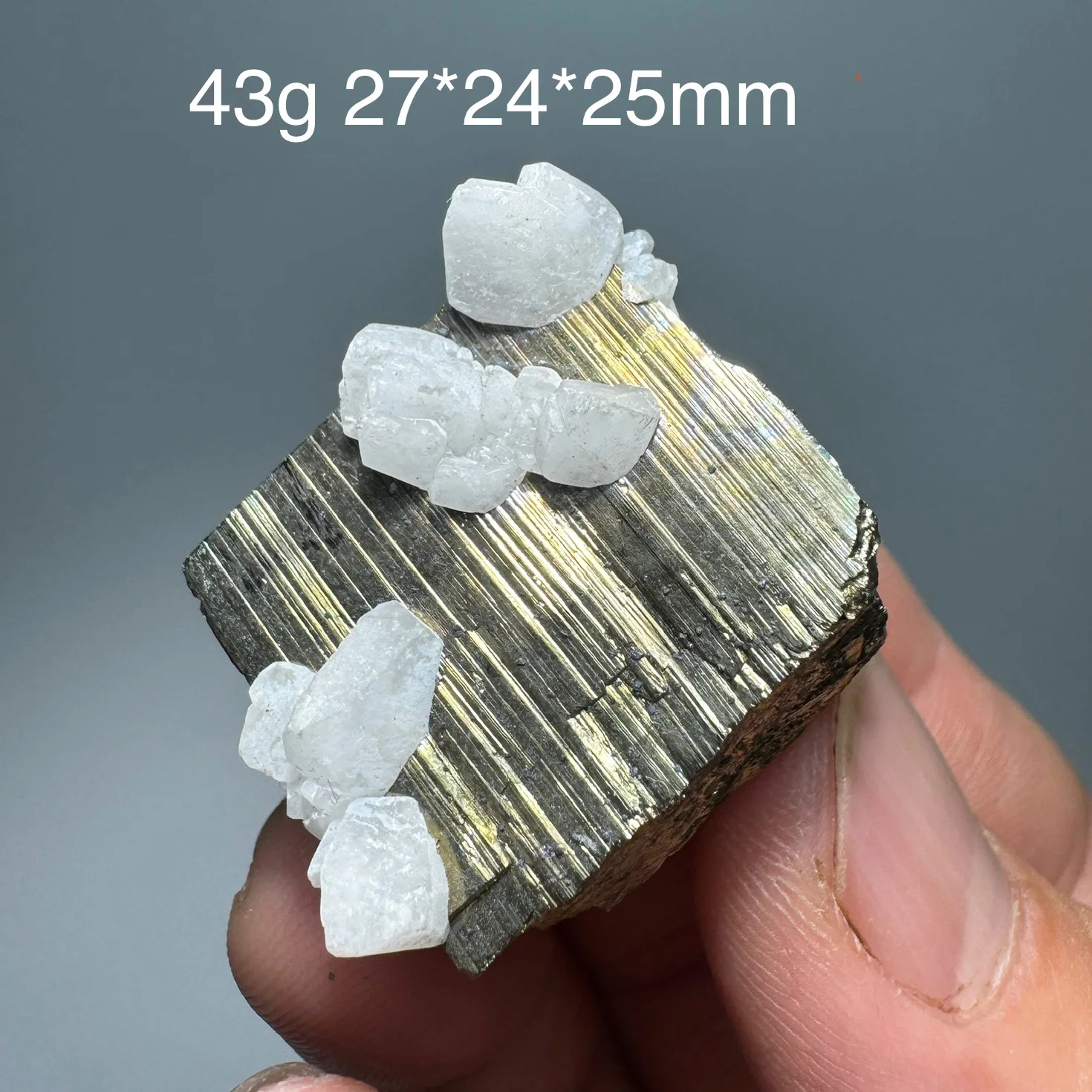 Natural Peru Cube Pyrite Mineral Specimen Raw Rock Crystals Healing Stone Home Decor
