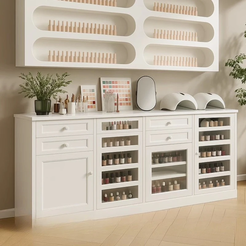 

Nail art storage cabinet Drawer type nail art dust cabinet Sample cabinet Floor cream air nail polish glue