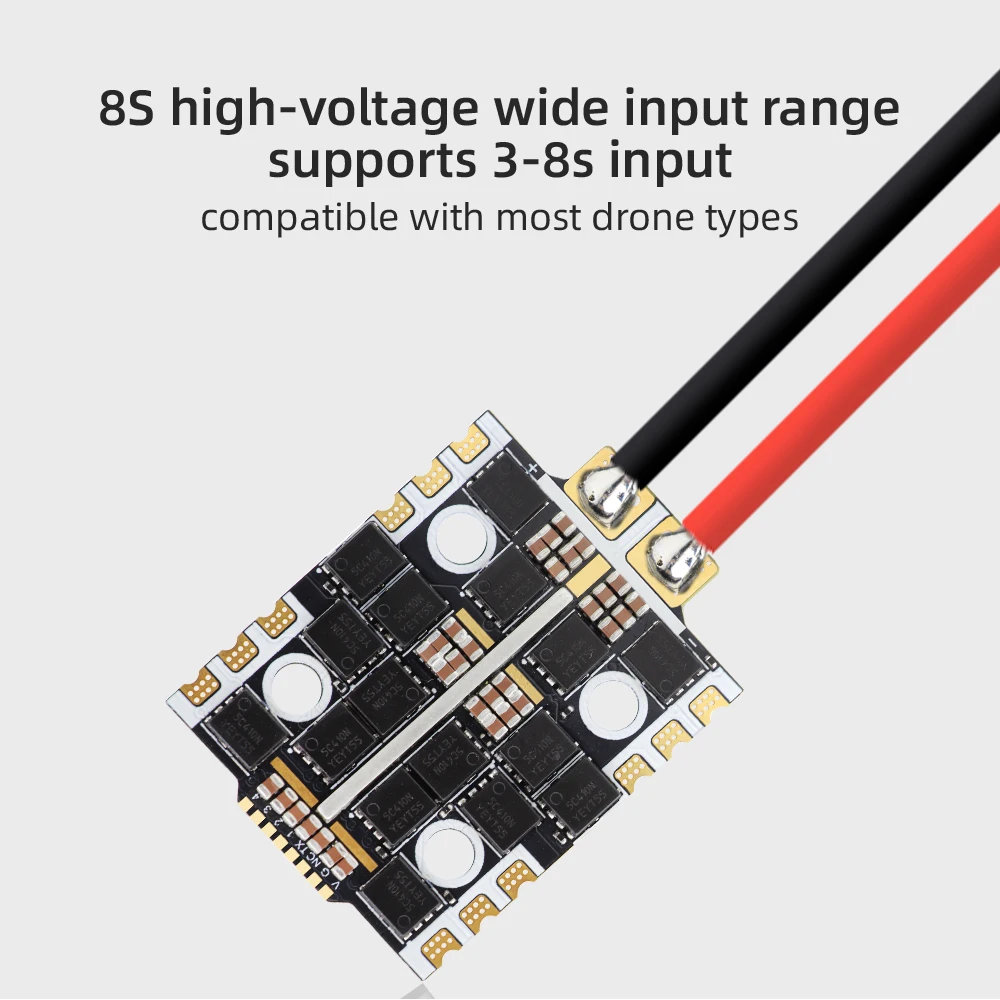 HGLRC 60A 4IN1 Mini ESC 8S 32-Bit V1 AM32 Speed Controller For FPV Racing Freestyle Quadcopter DIY Drone Accessories
