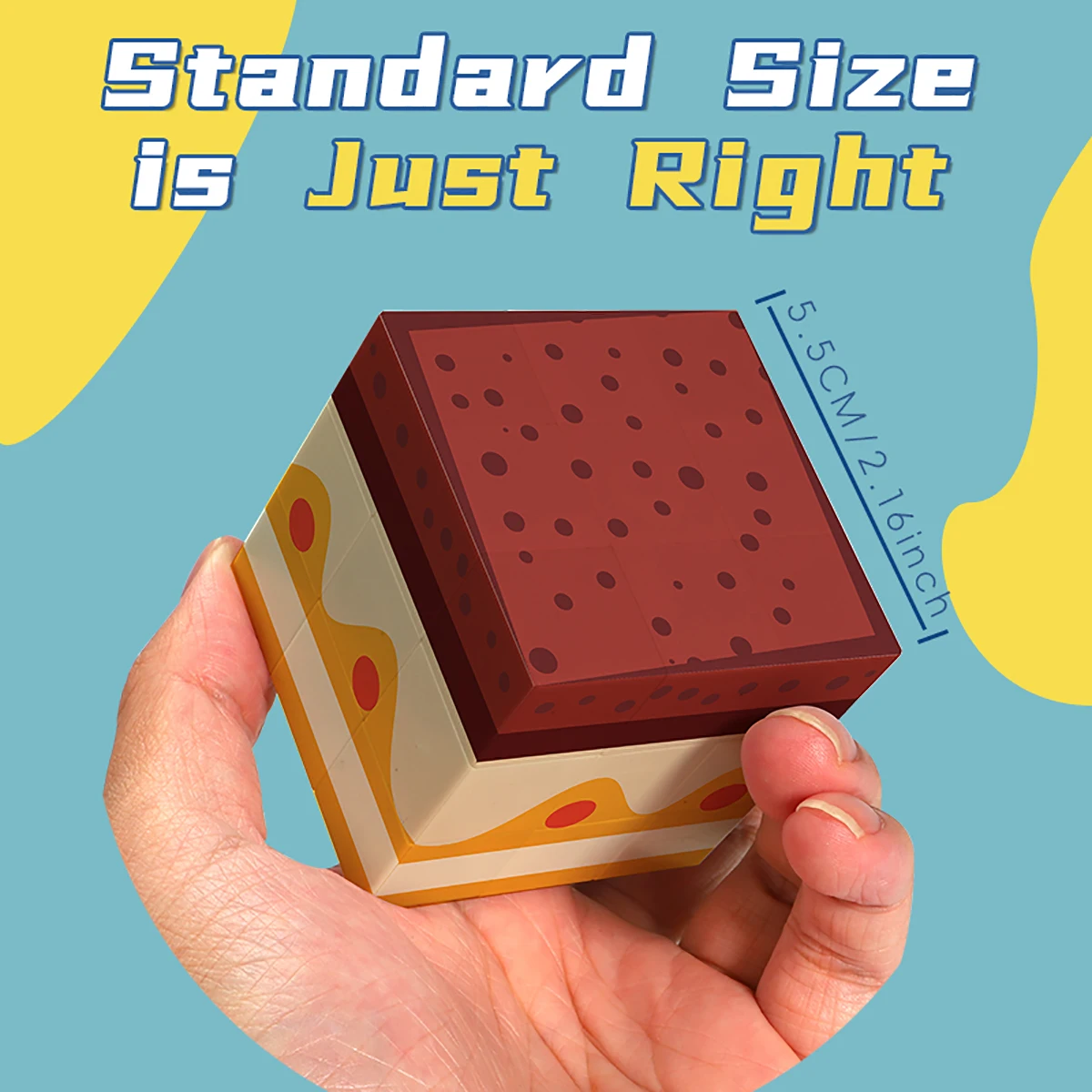 Magic Cube 3x3x3 3D UV torta puzzle antistress professionale gioco di velocità liscia regalo giocattolo per bambini