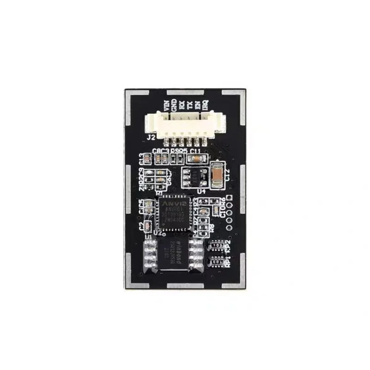 Micro Snow Capacitive Fingerprint Module Square Integrated Semiconductor Fingerprint Recognition UART Communication Small Size