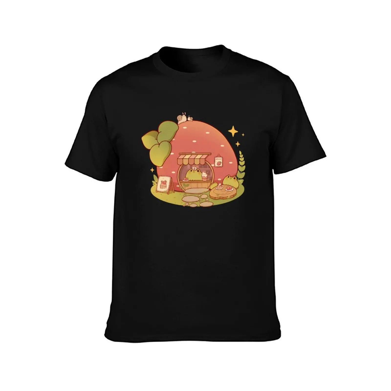 Strawberry bakery shop with frogs T-Shirt t shirts with prints T-Shirt
