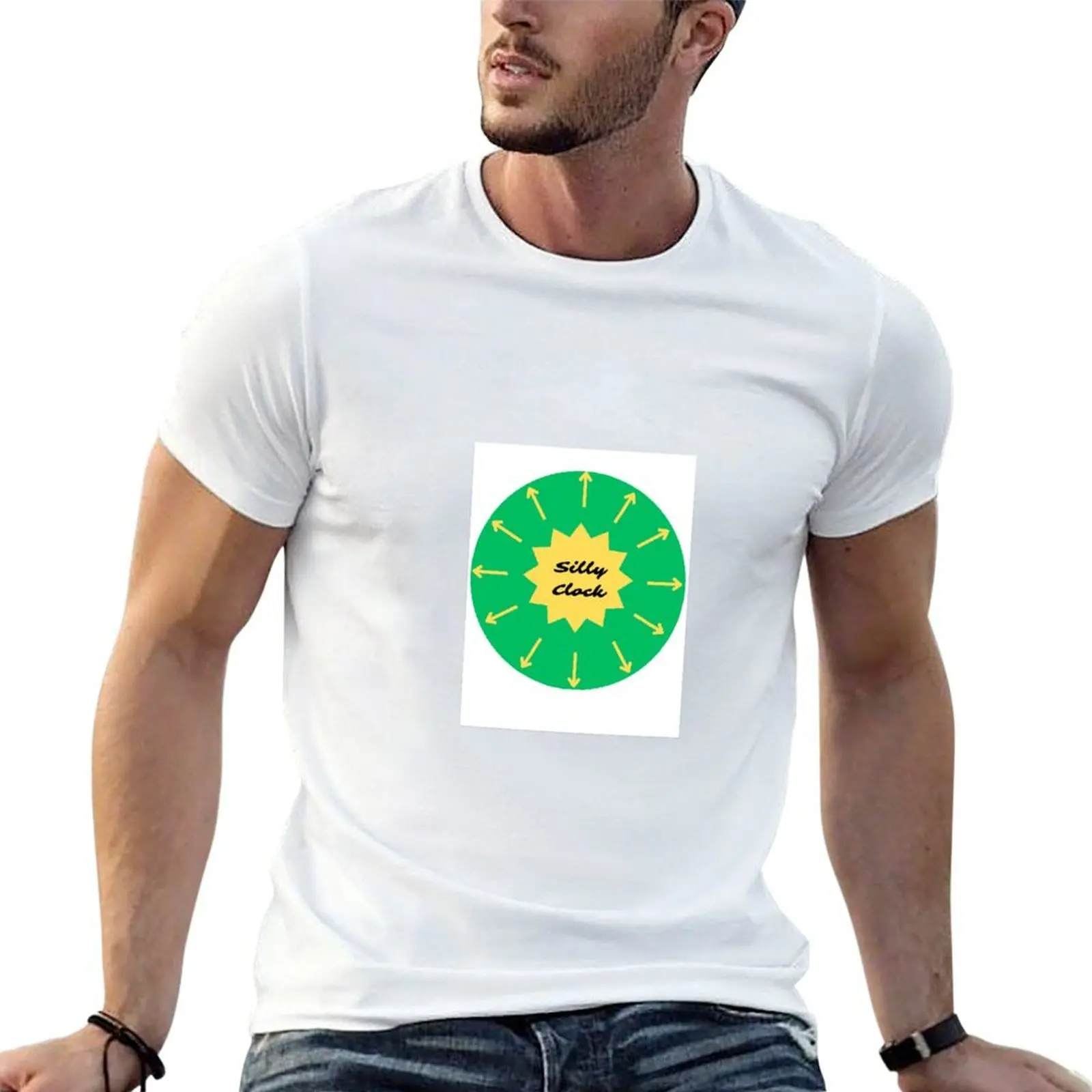 

Silly Clock Four T-Shirt man t shirt cotton high quality t shirts for man graphic tees T-Shirt