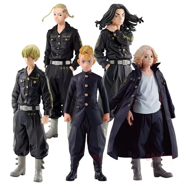 Anime 5 Sign Tokyo Revengers PVC Action Figure Model Collection Toys 16-18cm Decorative Model Toys Gifts