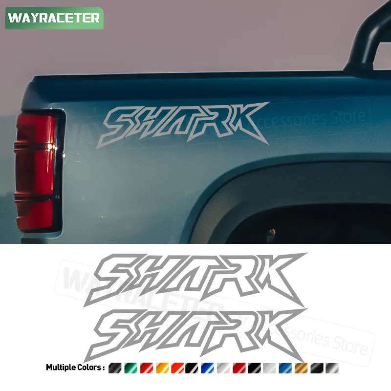 2 قطعة الجذع الجانب ملصق الجسم الباب الجانب ألياف الكربون ملصق حائط من الفينيل ل BYD القرش 6 التقاط 2025 على الطرق الوعرة 4X4 2024 2026 اكسسوارات