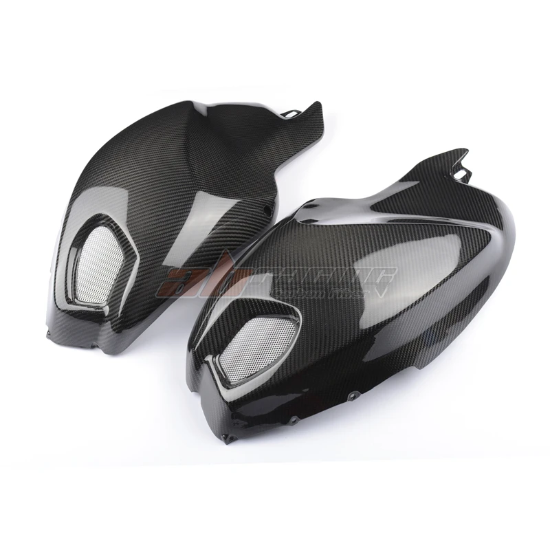 Gas Tank Side Covers Trim Fairings Cowl  For Ducati Monster  696 795 796 1100  Full Carbon Fiber 100%