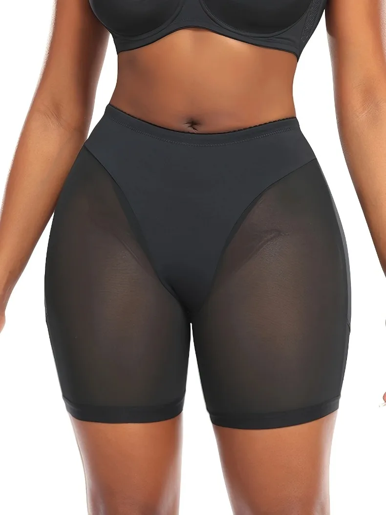 Mesh Stitching Shaping Panties, Tummy Control Compression Panties To Lift & Shape Buttocks, Women\'s Underwear & Shapewear