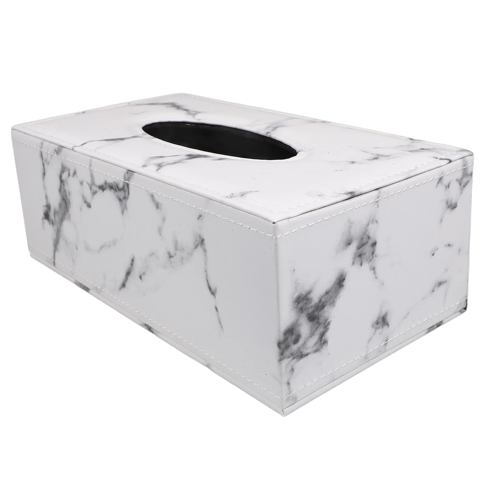 

Tissue Box Case of Paper Towels Lid Desktop Napkin Container Boxes Tissues Brackets Marble Design