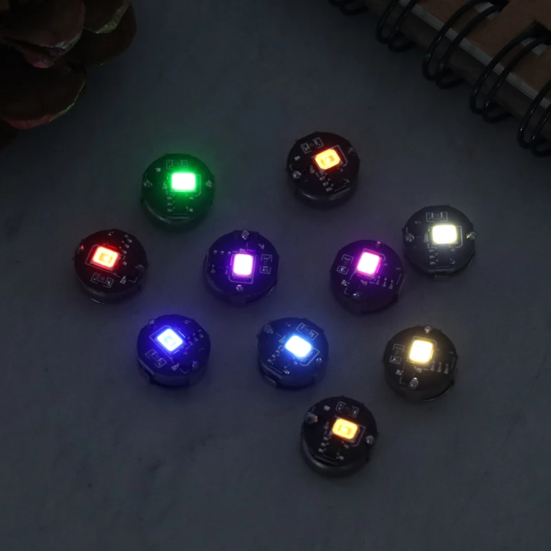 1PC Colorful Magnetic Control Lamp Wireless LED Light Magnet Induction Lamp + Button Battery DIY Toys Robot Landscape Model