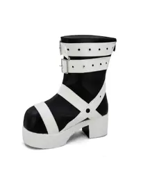 Maka Albarn Cosplay Shoes Fashion White Boots for Halloween Carnival Party