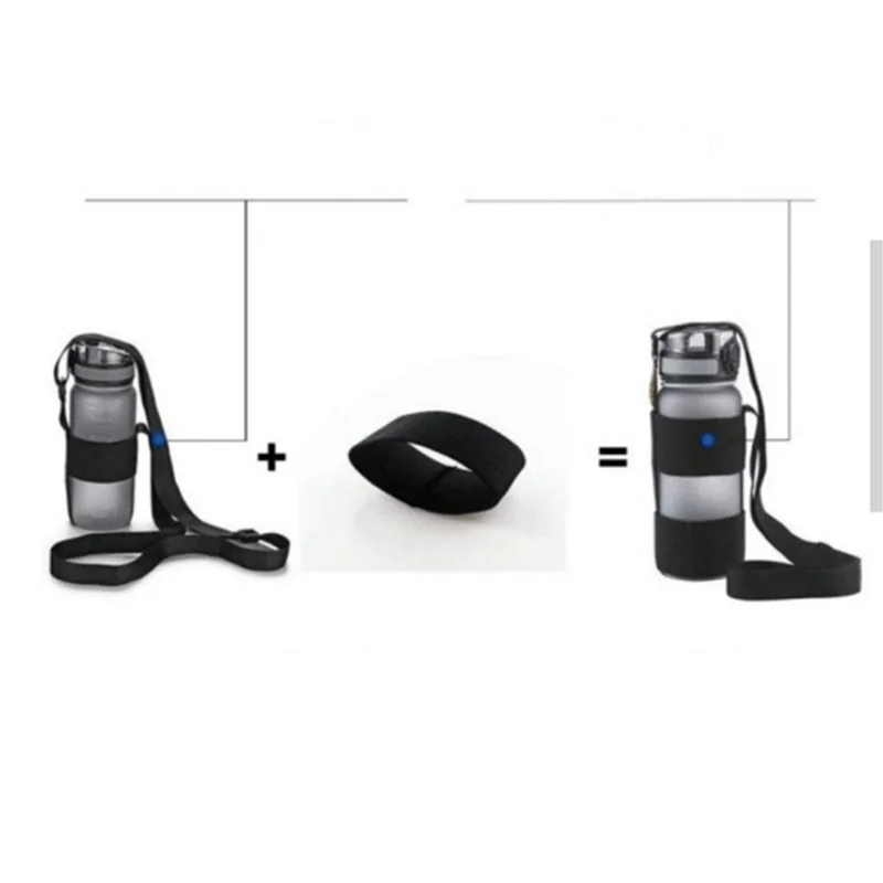 

4X Water Bottle Holder With Adjustable Shoulder Strap Universal Bottle Sling Perfect For Daily Walking Biking