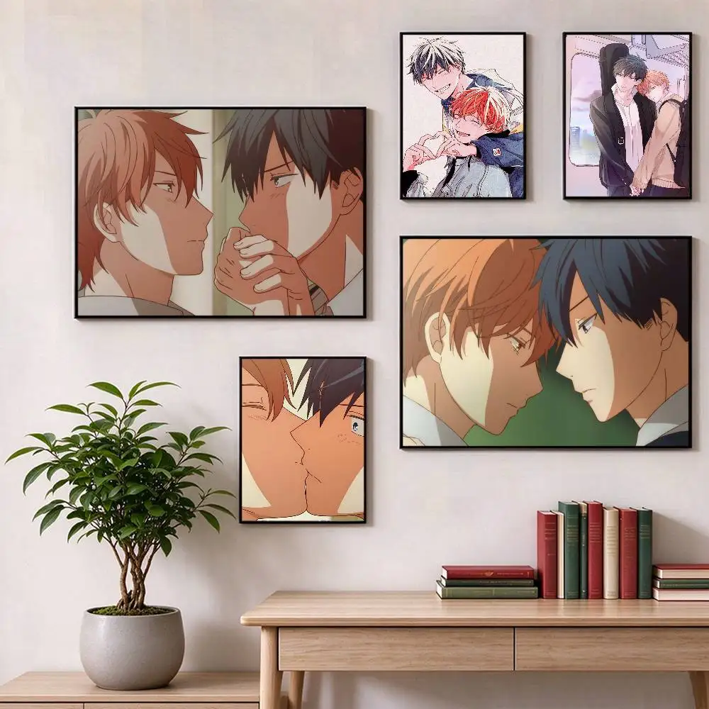 Given BL Anime Ritsuka Mafuyu Sato  Poster Waterproof Wall Art Sticker For Bar Living Room Vintage Decor High Quality Print Gift