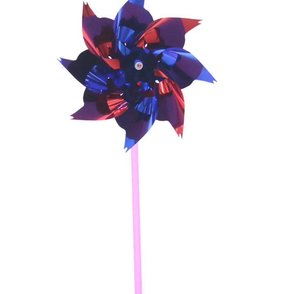 100 szt. tęczowych wiatraczków z drewnianą rączką, wielokolorowe, do ogrodu, na imprezy plenerowe, dekoracja podwórka, prezent dla dzieci, zabawny gadżet do zabawy