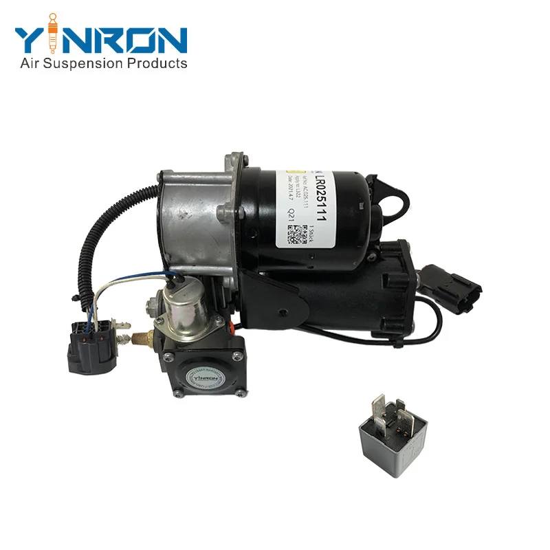 For Range Rover Vogue L322 LR025111 Air Suspension System Compressor Pump With Relay Hitachi LR011839 LR015089 RQG500100