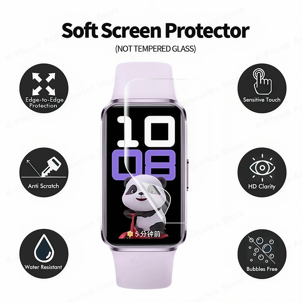 Hydrogel Film For Huawei Band 10 9 8 Screen Protector Anti Scratch film For Huawei Band 10/9/8 Smartwatch Accessories(Not Glass)