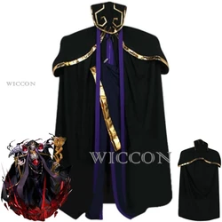 Anime OVERLORD Ainz Ooal Gown Cosplay Costume Cloak Black Uniform Halloween Stage Performance Carnival Party Role Play Suit