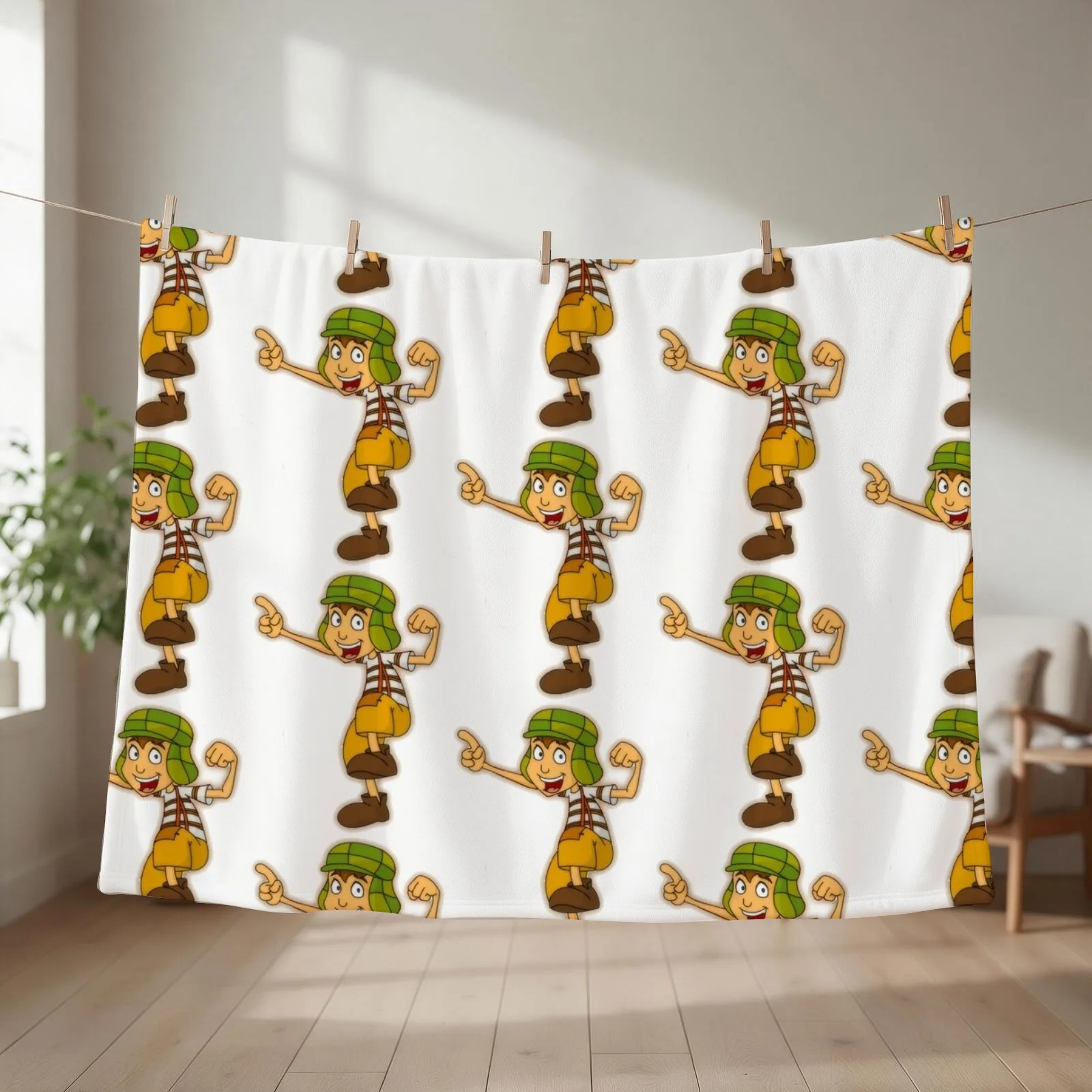 Chavo del Ocho caricatura Throw Blanket Tourist Cute Plaid Travel Sofa Throw Blankets