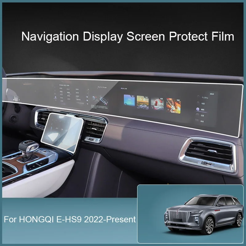 

Для HONGQI E-HS9 2022-Поставка Автомобильного экрана GPS навигатора Защитная закаленная пленка Авто приборная панель аксессуары для интерьера