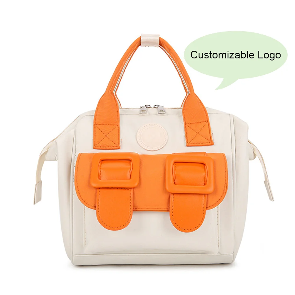 

Модная минималистичная корейская стильная сумка для мамы с цветными блоками, новая ручная сумка через плечо, многофункциональная уличная сумка на плечо для мамы и ребенка