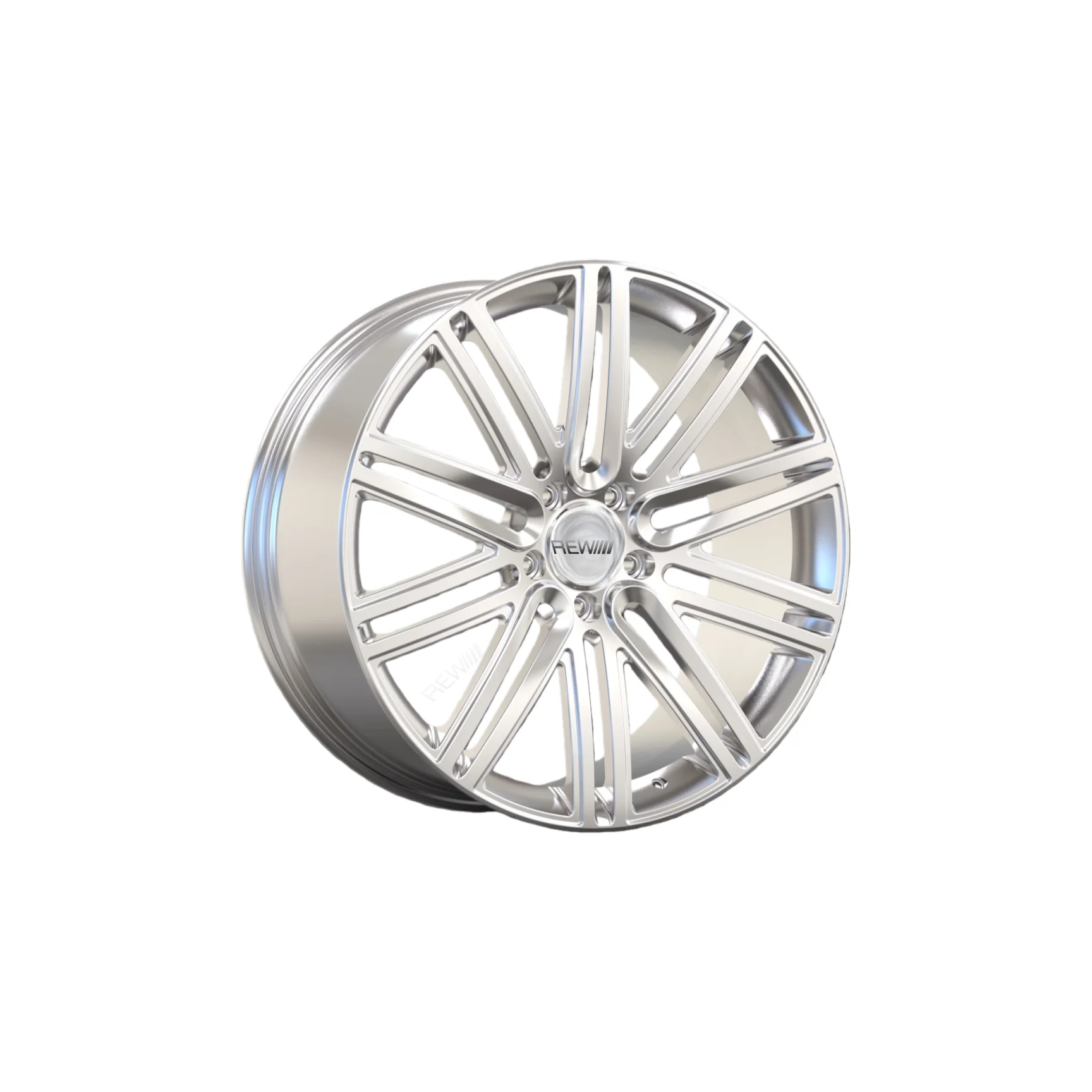 FB0439 22'' New Mold Aluminum Alloy Wheel Spinning Model For SUV Pickup Trailer And Other Cars With Silver Finishing