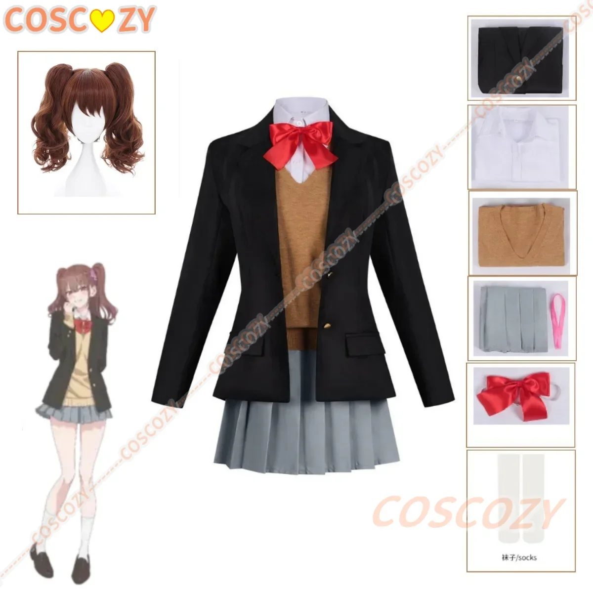 

Pre-sale 2.5 Dimensional Seduction Nigoriri Ririsa Lilyel Ririsa Cosplay Costume Lilyel Mikari Tachibana Wig School Uniform Set