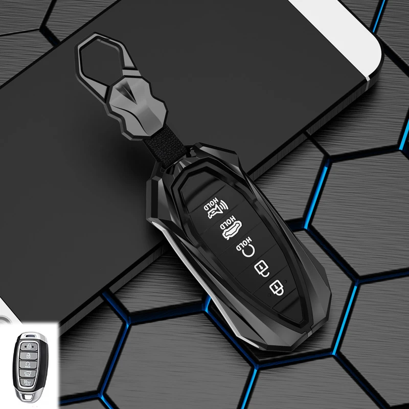 

Fashion 3/5 Buttons Car Key Case Cover for Hyundai Palisade Limited 2020 Palisade SEL 2023 Elantra Sel Elantra Santa Fe Veloster