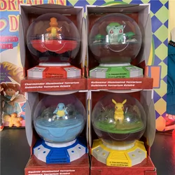 Pokemon Anime Figures Pikachu Charmander Squirtle Bulbasaur Glowing Toys Night Light Desktop Ornaments Model Toy Kids Gifts