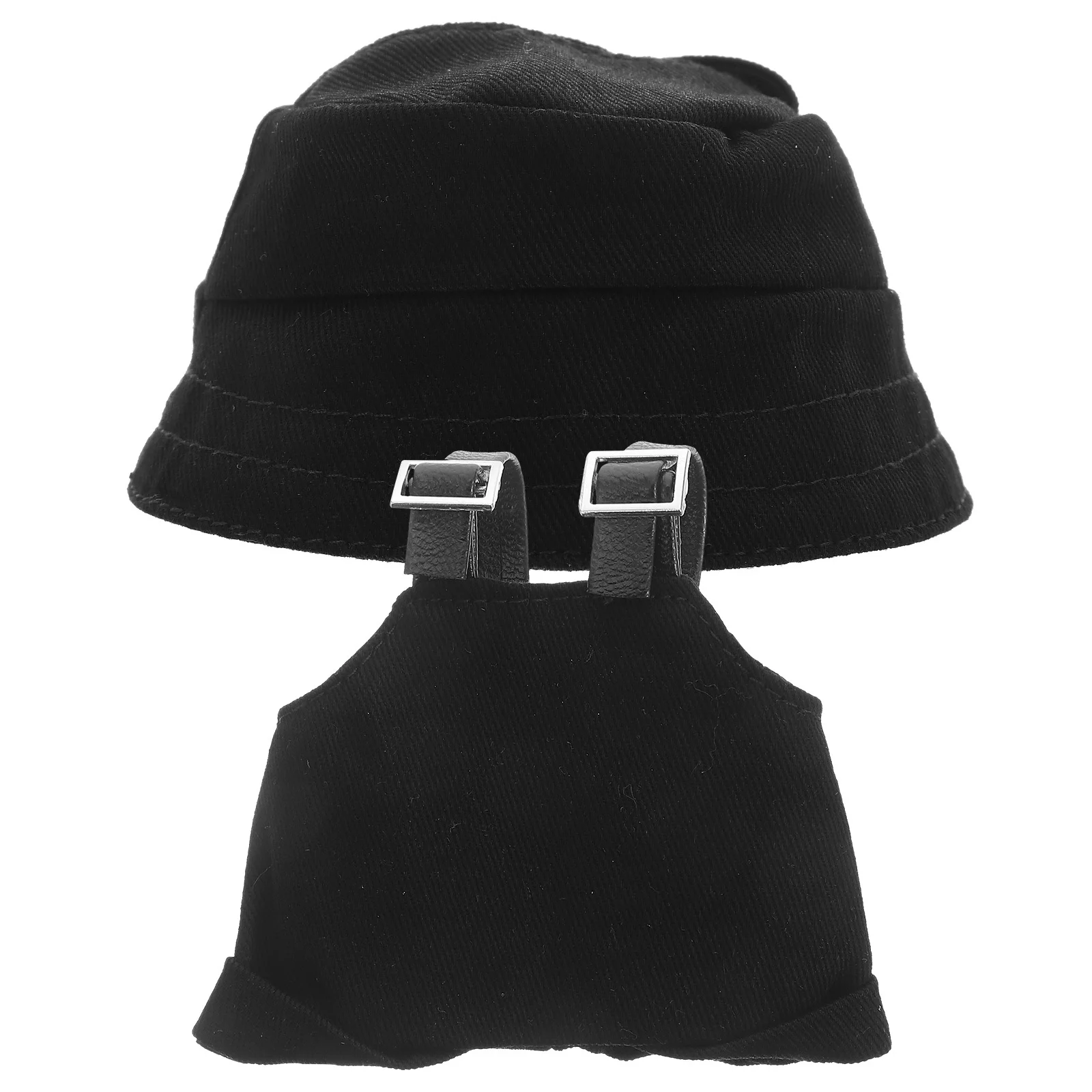 

1Set Small Clothes Accessory Miniature Costume 17Cm Overalls Fisherman Hat DIY Replaceable Tiny Hats Dress Up Supply