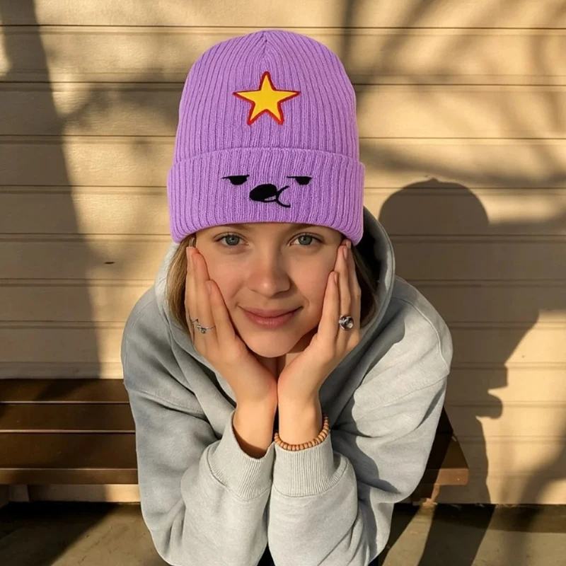 Gorro de punto cálido para invierno, gorros animados geniales para hombres y mujeres, gorros de calavera multifuncionales a prueba de viento para exteriores, 1 ud.