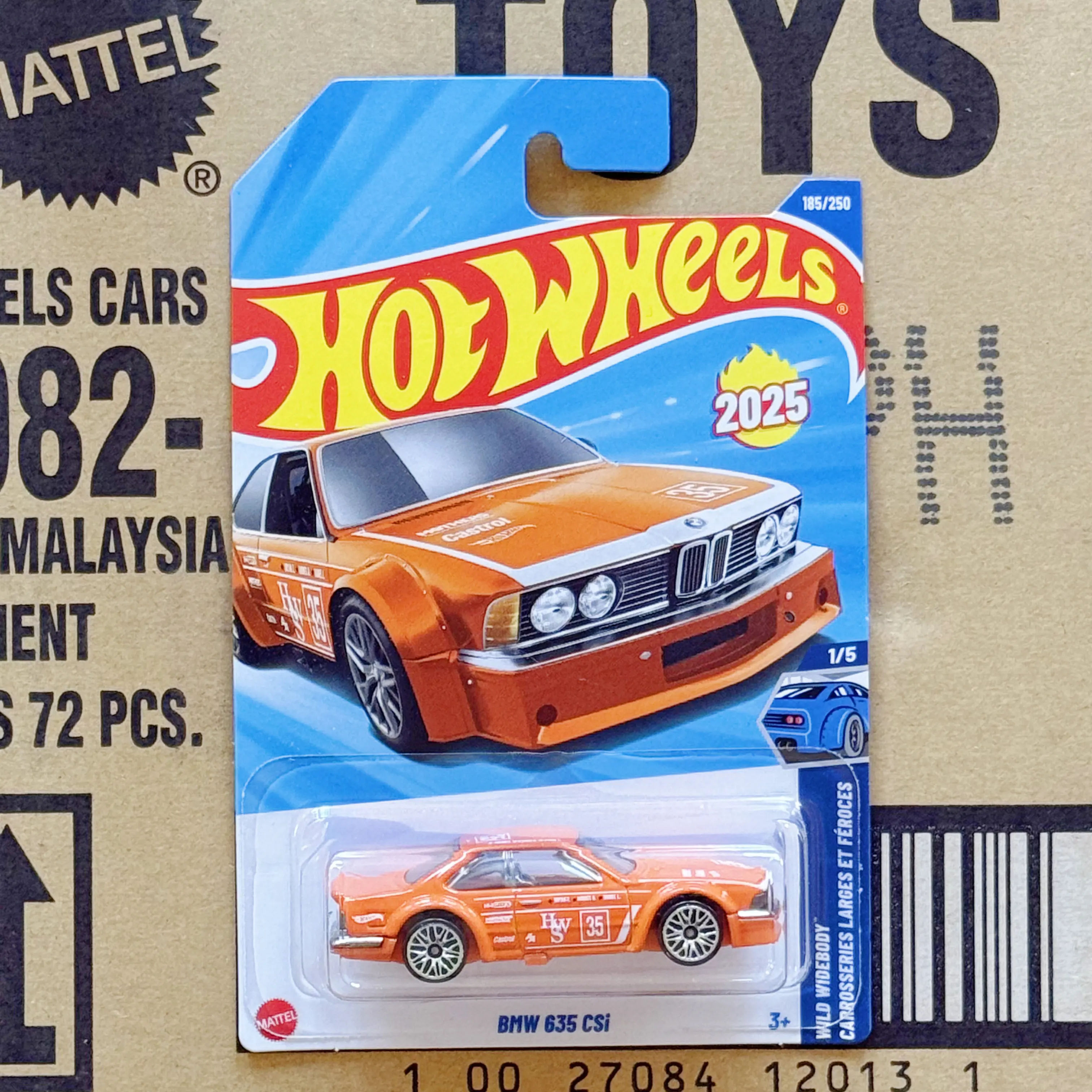 Coches de juguete Hot Wheels para niños 185 # 2025P HOTWHEELS BMW 635 CSi BMW 635 GSI Regalos Navideños para Niños