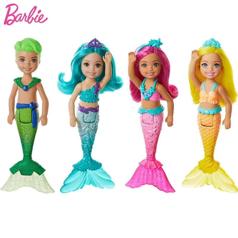 

Barbie Dreamtopia Chelsea Mermaid Doll Baby Toys for Girls Little Joint Rainbow Dolls Juguetes Kids Toy Gift Princess Brinquedos